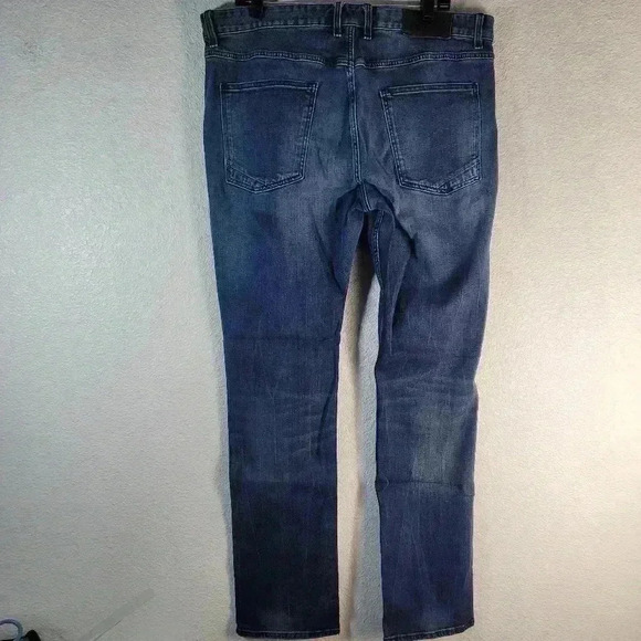 Robert Graham Jeans Mens 38x34 Dark Blue Straight Leg Cotton Tailored Kipling - Picture 2 of 8